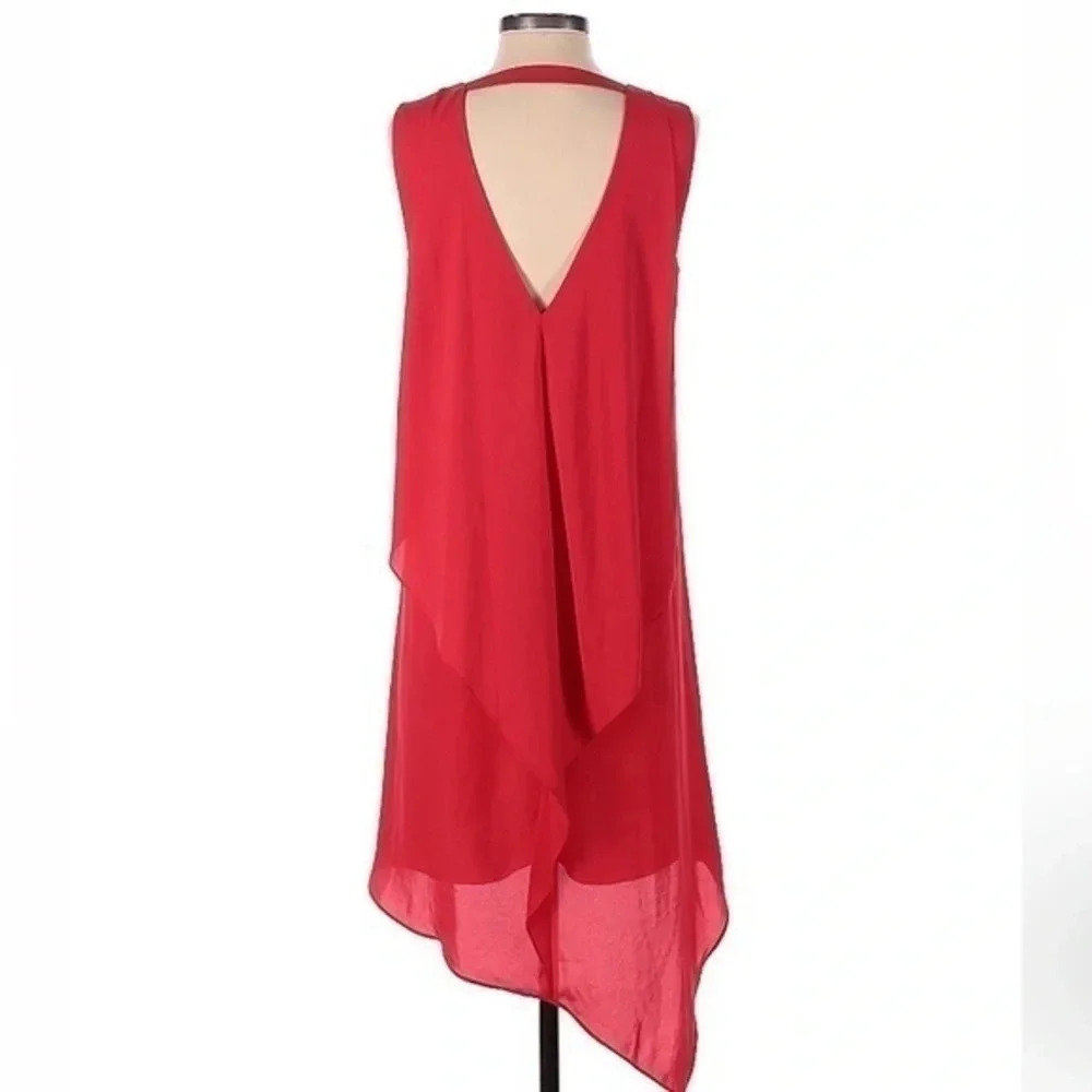 BCBGMAXAZRIA Kaira Asymmetrical High Low Hem Sleeveless Dress Size XS - Picture 3 of 3